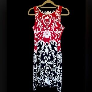 Stretchy Petite PP Dress from Macy's Red White & Blue 2-tone